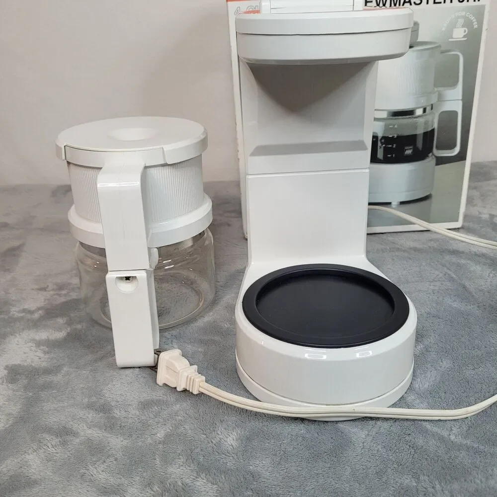 Krups Brewmaster Jr. Coffee Maker 4 Cup Model 170 White w/ Box & Reusable Filter